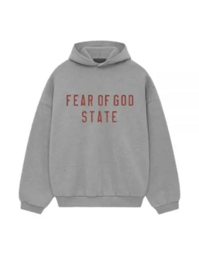 Logo Fleece Hoodie Dark Heather - FEAR OF GOD ESSENTIALS - BALAAN 2