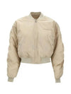 Bessime Embroidered Logo Bomber Jacket Beige - ISABEL MARANT - BALAAN 2