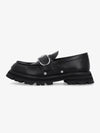 Buckle Leather Loafers Black - ALEXANDER MCQUEEN - BALAAN 2