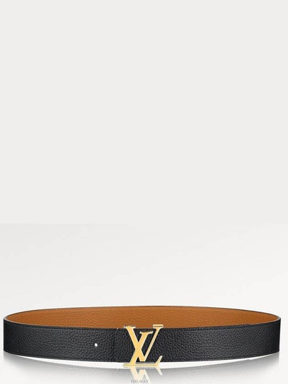 Initiales 40MM Reversible Leather Belt Black Brown - LOUIS VUITTON - BALAAN 2