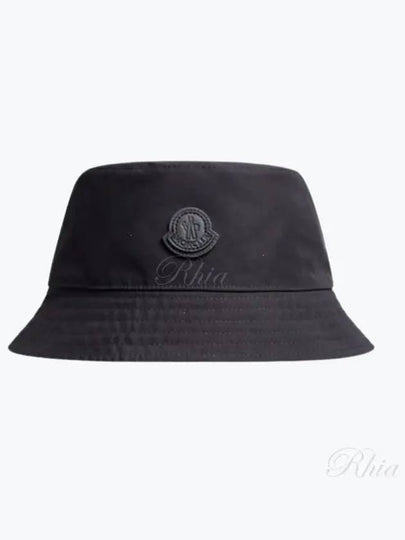 Logo Patch Bucket Hat Black - MONCLER - BALAAN 2