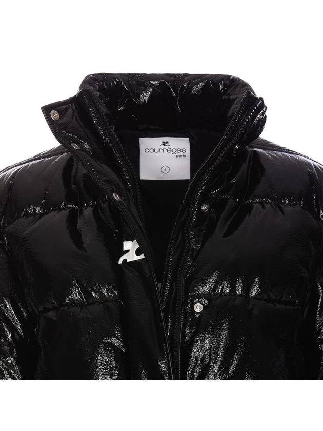 Vinyl Padding Jacket Black - COURREGES - BALAAN 5