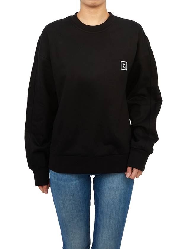 Women's Back Logo Sweatshirt Black - WOOYOUNGMI - BALAAN 7