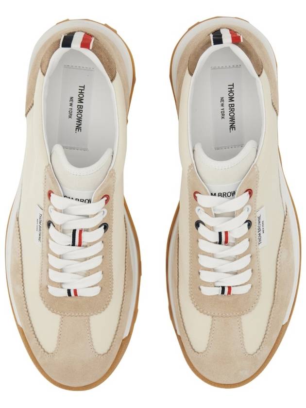 Tech Runner Low Top Sneakers Beige - THOM BROWNE - BALAAN 4