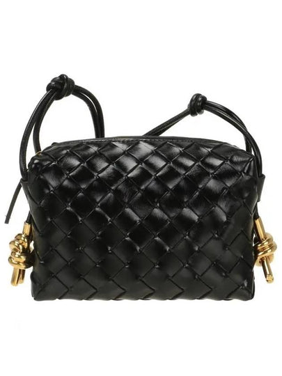 Intrecciato Loop Camera Mini Shoulder Bag Black - BOTTEGA VENETA - BALAAN 2