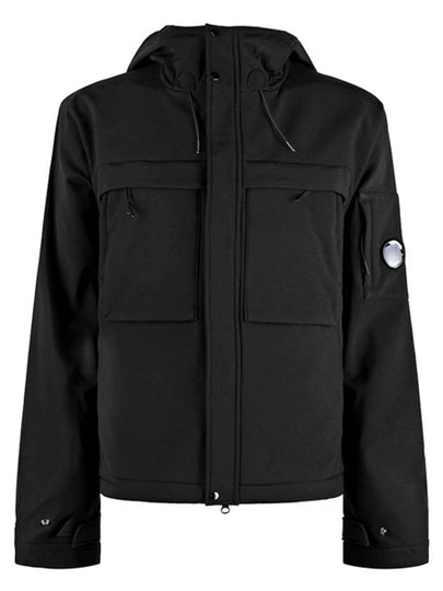 Men's Shell R Lens Wappen Hooded Jacket Black - CP COMPANY - BALAAN 2