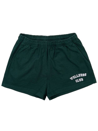 Wellness Club Cotton Shorts Forest Green - SPORTY & RICH - BALAAN 2