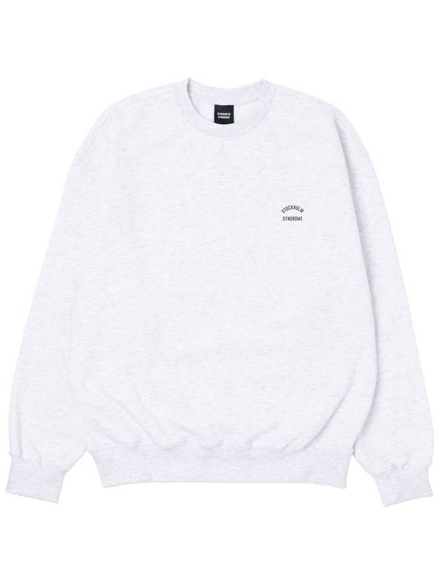 Men's Logo Print Sweatshirt Grey - STOCKHOLM SYNDROME - BALAAN 3