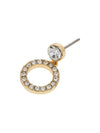 Halo Pave Drop Stud Earrings Gold - COACH - BALAAN 5