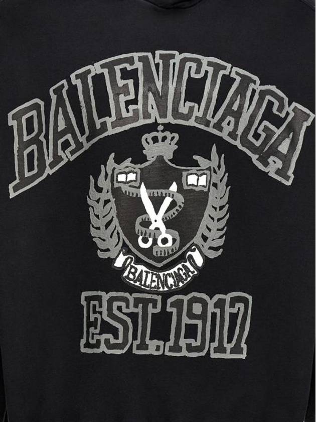 DIY College Medium Fit Hoodie Black - BALENCIAGA - BALAAN 5