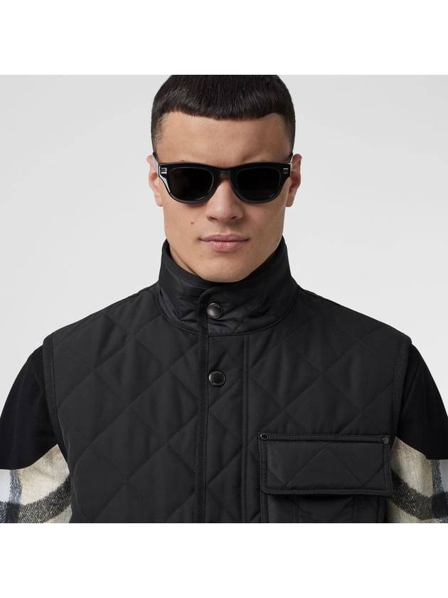 Diamond Quilted Thermoregulated Vest Black - BURBERRY - BALAAN 3