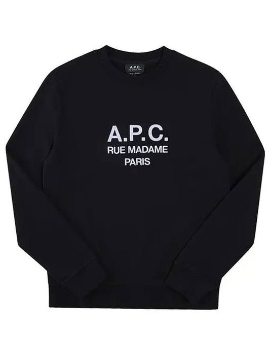 Rufus Embroidery Logo Sweatshirt Black - A.P.C. - BALAAN 2