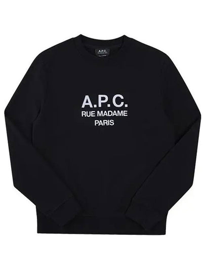 Rufus Embroidery Logo Sweatshirt Black - A.P.C. - BALAAN 2