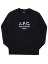 Rufus Embroidery Logo Sweatshirt Black - A.P.C. - BALAAN 3