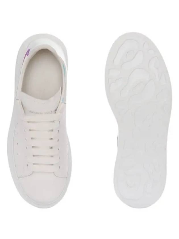 Oversized Smooth Calf Leather Sneakers White Shock Pink - ALEXANDER MCQUEEN - BALAAN 5