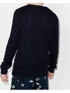 Embroidery Logo Cable Knit Top Navy - POLO RALPH LAUREN - BALAAN 4