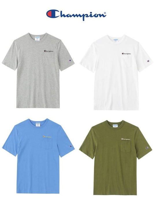 Pocket unisex short sleeve tshirt T5075 549957 - CHAMPION - BALAAN 1