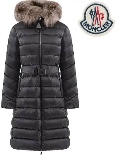 Leersie Long Down Padding Dark Grey - MONCLER - BALAAN 2