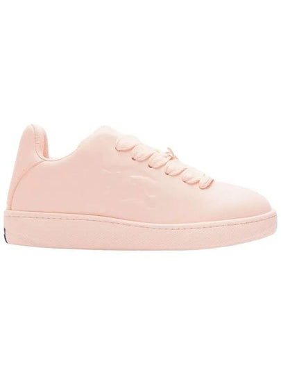 Box Leather Low-Top Sneakers Pink - BURBERRY - BALAAN 2