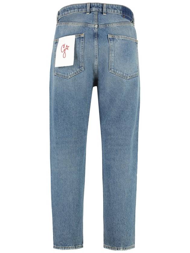 Men's Cotton Straight Jeans Blue - GOLDEN GOOSE - BALAAN 3