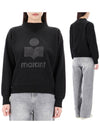 Moby Logo Print Sweatshirt Black - ISABEL MARANT - BALAAN 2