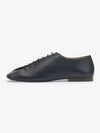 Square Toe Lambskin Lace Up Derby Black - LEMAIRE - BALAAN 2