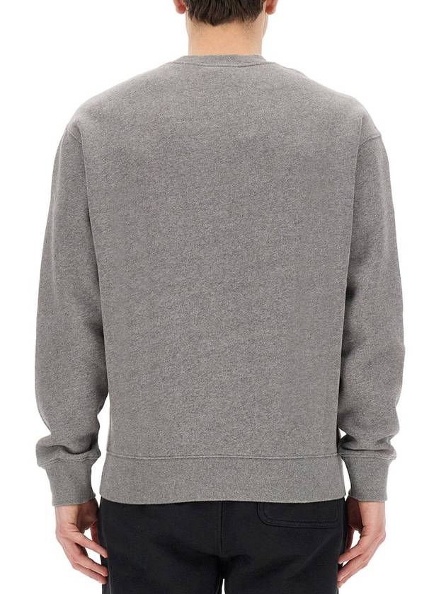 Bold Fox Head Cotton Sweatshirt Grey - MAISON KITSUNE - BALAAN 7