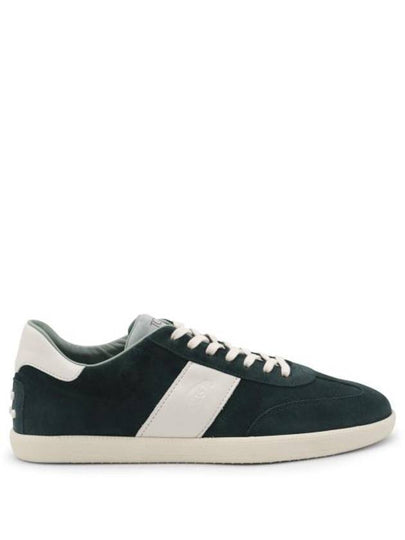 Logo Suede Low Top Sneakers Green - TOD'S - BALAAN 2