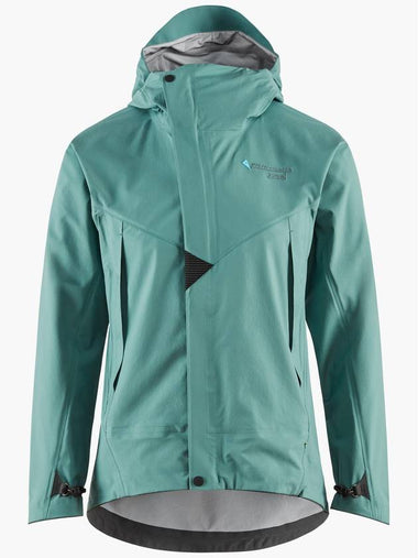 Women's Ashinya Waterproof Zip-Up Hoodie Brush Green - KLATTERMUSEN - BALAAN 1