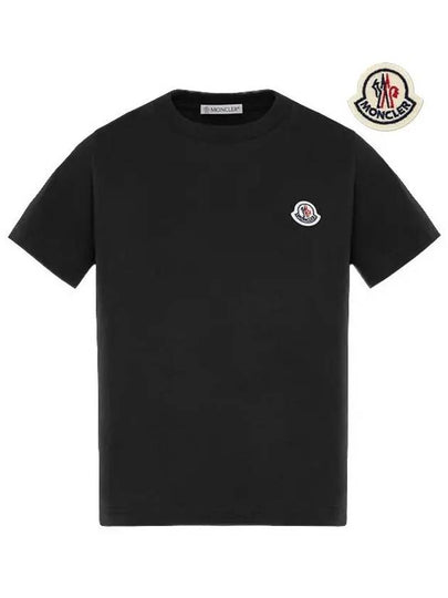 Kids Short Sleeve T Shirt Black 8C00007 83907 999 8A 10A - MONCLER - BALAAN 2