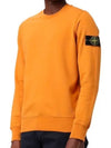 Compass Patch Crew Neck Sweatshirt Orange - STONE ISLAND - BALAAN 2