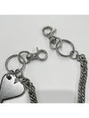 Heart Logo Metal Key Holder Silver - AMI - BALAAN 6