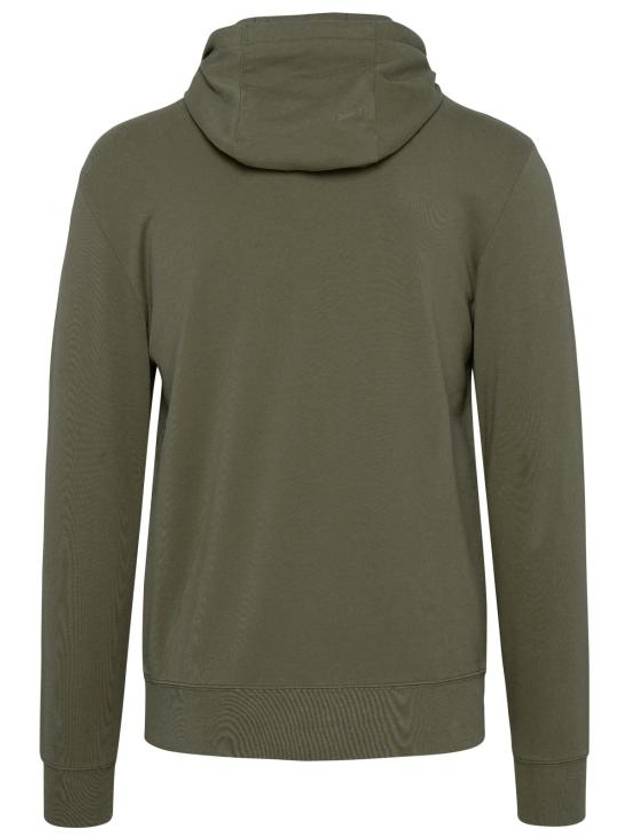 Cotton Blend Metropolis Hoodie Silver Sage - CP COMPANY - BALAAN 4