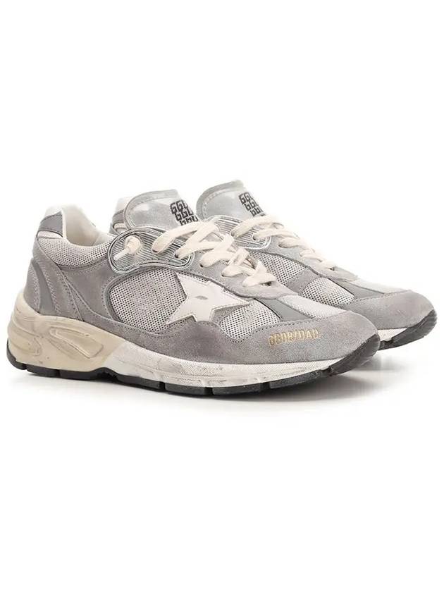 Dad Running Suede Sneakers Grey - GOLDEN GOOSE - BALAAN 4