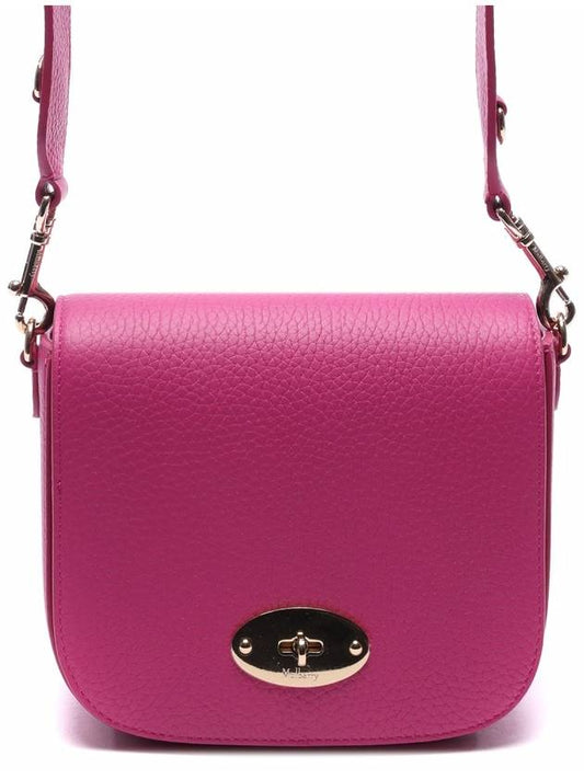 Small Darley Satchel Logo Calfskin Cross Bag Pink - MULBERRY - BALAAN 2