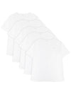 Cotton Short Sleeve Lounge Top 5 Pack Set White - PAUL SMITH - BALAAN 1