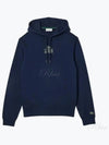 Logo Print Hoodie Blue - LACOSTE - BALAAN 2