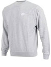 Club French Terry Logo Sweatshirt Dark Heather Grey - NIKE - BALAAN 3