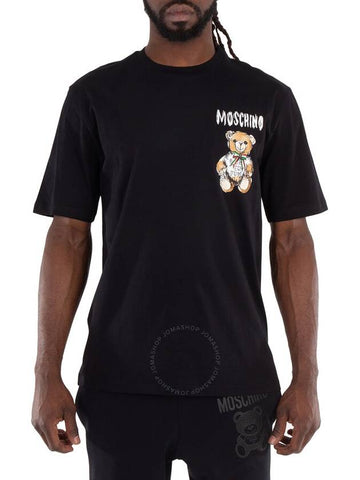 Moschino Teddy Bear Logo Print Cotton T Shirt Brand Size 46 US Size 36 - MOSCHINO - BALAAN 1