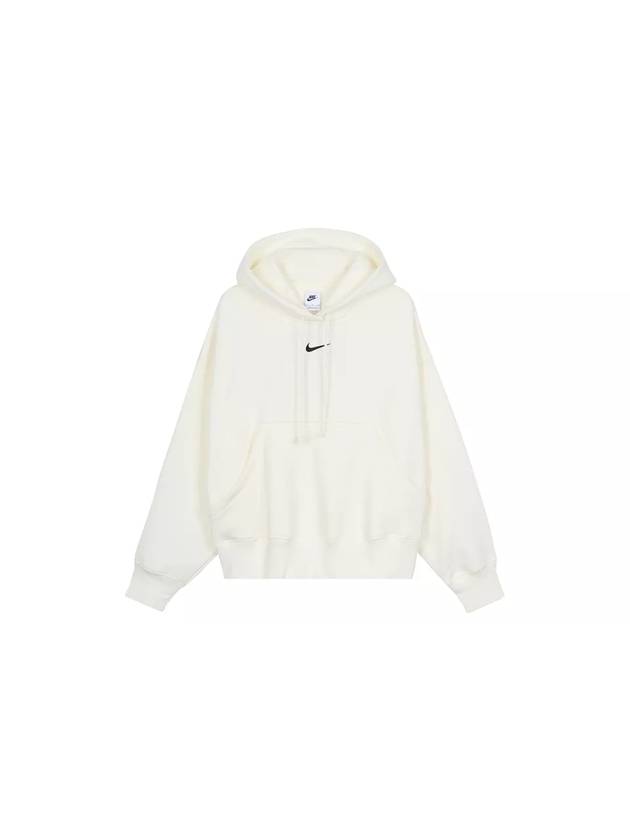 NSW Phoenix Fleece Oversized Pullover Hoodie White - NIKE - BALAAN 1