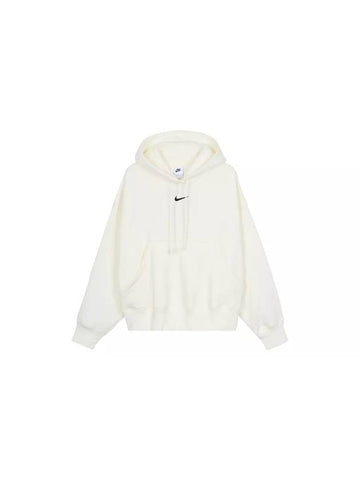 NSW Phoenix Fleece Oversized Pullover Hoodie White - NIKE - BALAAN 1