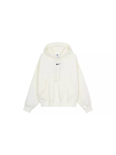 NSW Phoenix Fleece Oversized Pullover Hoodie White - NIKE - BALAAN 1