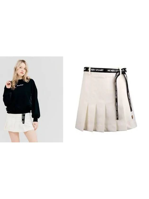 Golf Pore Pleated Skirt Ivory - HENRY STUART - BALAAN 2