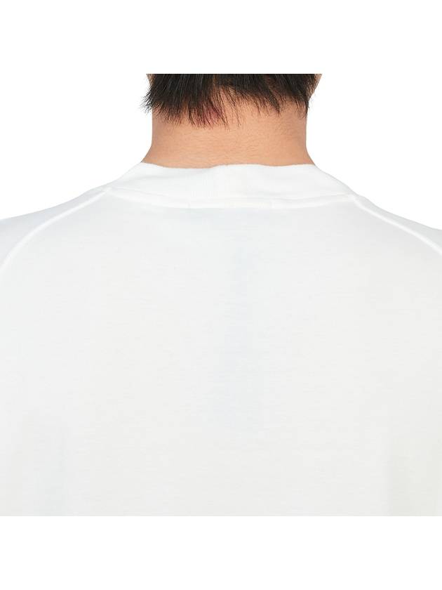 Shadow Project Interlock Mako Cotton Long Sleeve T-Shirt White - STONE ISLAND - BALAAN 8