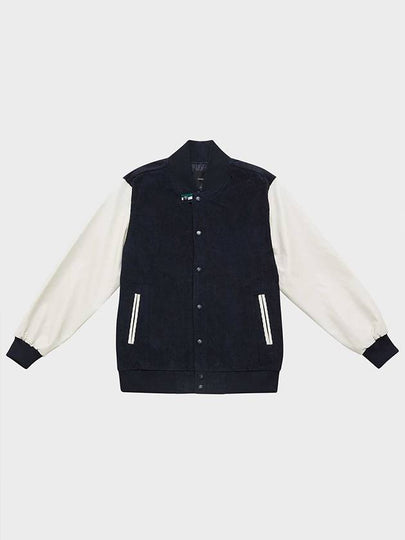 Corduroy Varsity Jacket Navy - FFEFF STUDIO - BALAAN 2