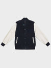 Corduroy Varsity Jacket Navy - FFEFF STUDIO - BALAAN 2