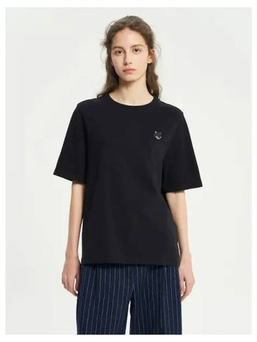 Women s Bold Foxhead Patch Comfort T Shirt Black Domestic Product GM0024012377271 - MAISON KITSUNE - BALAAN 1