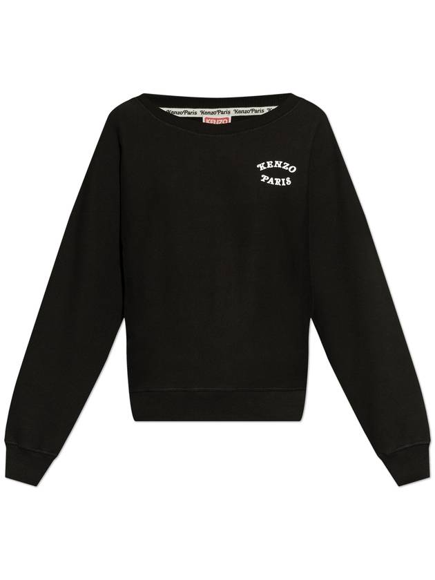 Kenzo Printed Sweatshirt, Women's, Black - KENZO - BALAAN 1