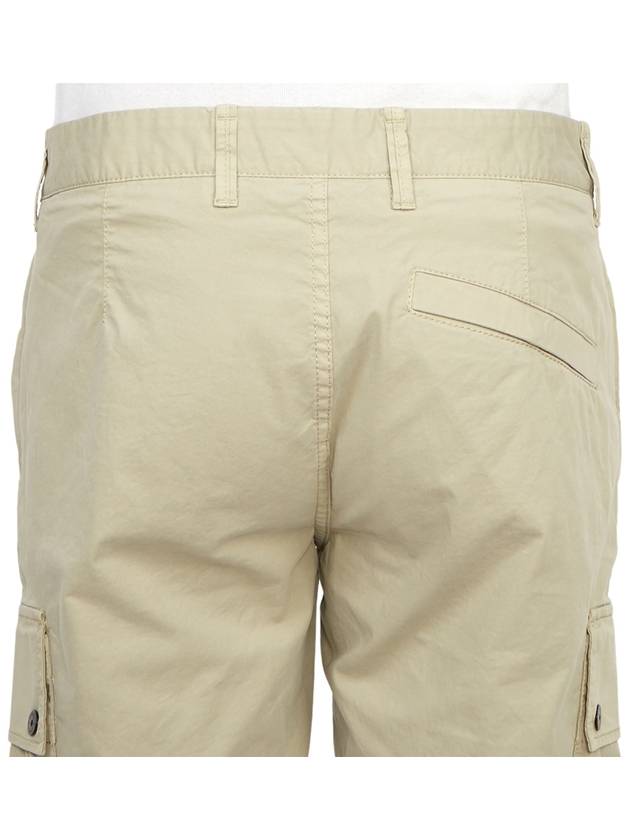 Wappen Cargo Bermuda Shorts Beige - STONE ISLAND - BALAAN 7