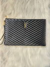 Daol Beomeo Branch Matelasse Clutch Black 440222 Condition A - SAINT LAURENT - BALAAN 1